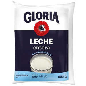 Leche bolsa azul