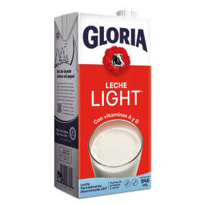 Leche UHT light roja caja