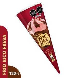 Helado en Cono Frio Rico Fresa Huaura 120ml