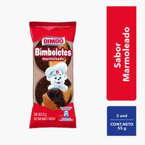 Bimbo Bimbolete Marmoleado 2 Pz