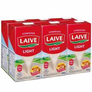 Mezcla Láctea Laive Light Sixpack Caja 480 g