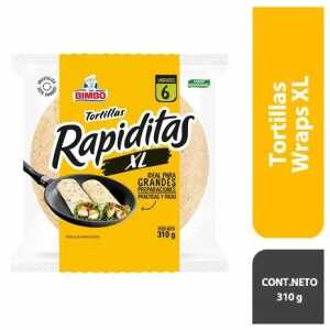 Pan Rapiditas XL Wraps 6 unidades