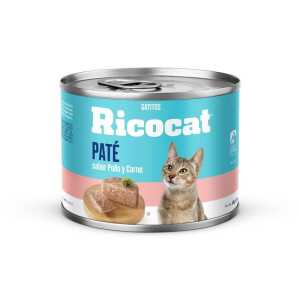 Paté Gatitos Ricocat Pollo Carne Lata 180 g