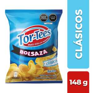 Snack de Maíz Tortees Clásico Sal Bolsa 148 g