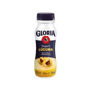Yogurt Bebible GLORIA Sabor a Lúcuma Botella 180g