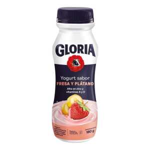 Yogurt Bebible Gloria Sabor Fresa y Plátano 180g