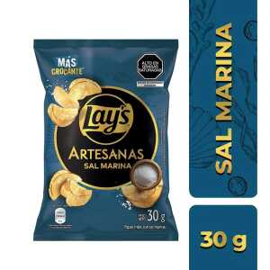 Lays artesanas sal de mar 30G