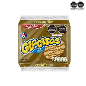 GLACITAS GALLETAS X 192 GR. SIX PACK CHOCOLATE