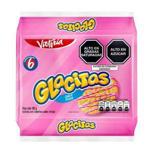 Galletas Glacitas Fresa 6 Unidades