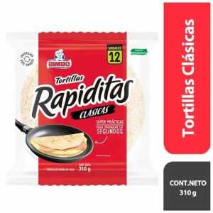 Tortillas BIMBO Rapiditas Clásicas Bolsa 12un